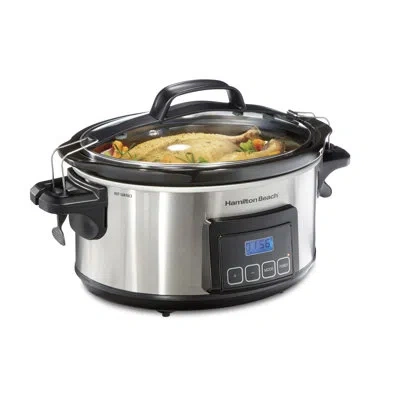 Hamilton Beach ® Programmable Stay Or Go® 6 Qt. Slow Cooker In Black