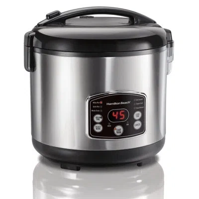 Hamilton Beach ® Rice/hot Cereal Cooker 2-14 Cups In Silver;black