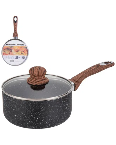 Hamilton Beach Sauce Pan Alum. 2qt In Black