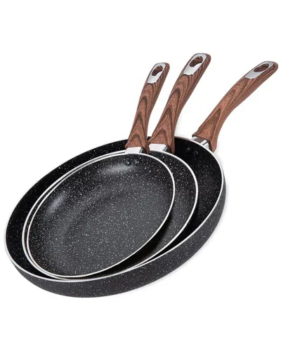 HAMILTON BEACH HAMILTON BEACH SET OF 3PC ALUM FRY PAN MARBLE COAT