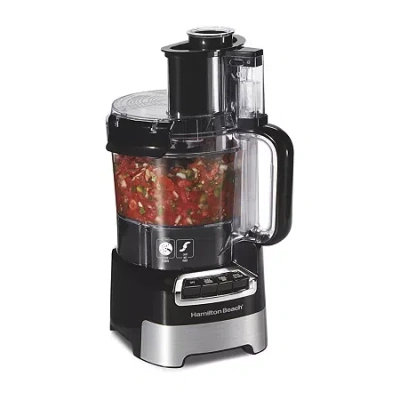 Hamilton Beach Stack & Snap 10 Cup Food Processor In Black