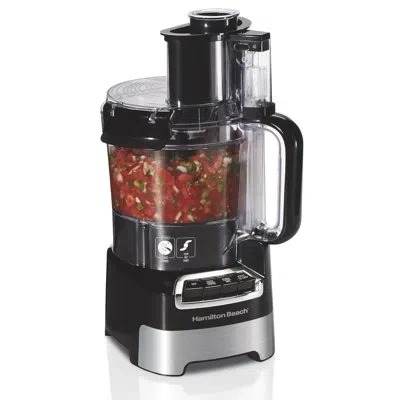 Hamilton Beach ® Stack & Snap 10 Cup Food Processor In Black