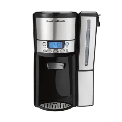 Hamilton Beach ® Stainless Steel 12 Cup Dispensing Coffee Maker In Black