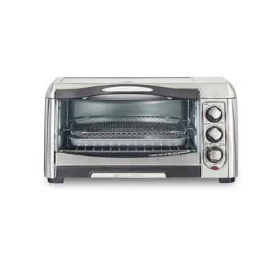 Hamilton Beach Sure Crisp 6 Slice Air Fry Toaster Oven In Stainless Steel