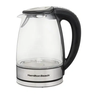 Hamilton Beach Variable Temperature Glass Kettle In Silver