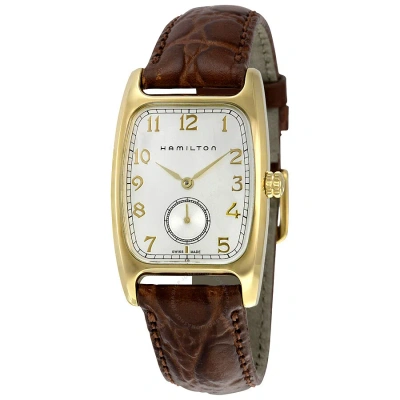 Hamilton Boulton Quartz White Dial Men's Watch H13431553 In Brown / Gold / White
