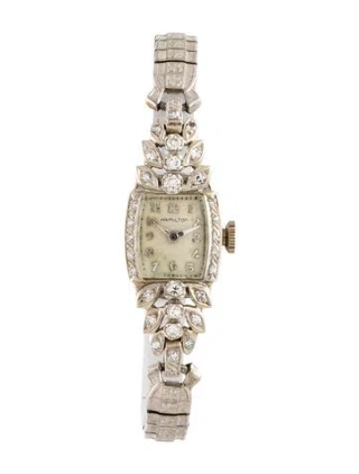 Pre-owned Hamilton Cocktail Watch, 14mm In Multicolor