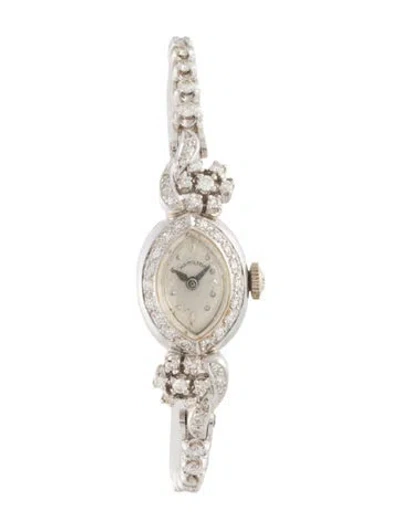 Pre-owned Hamilton Cocktail Watch, 15mm In Multicolor