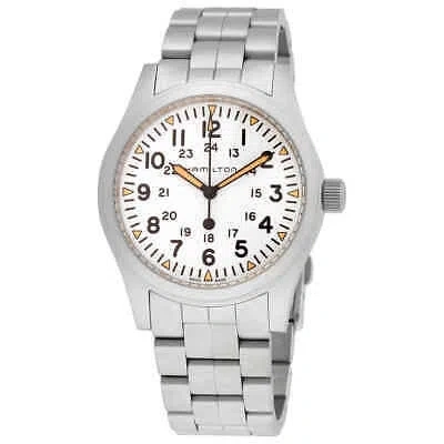 Pre-owned Hamilton Field Hand Wind White Dial Men's Watch H69529113