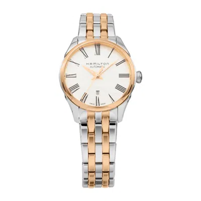 Pre-owned Hamilton H42225191 Jazz Master White Automatic Stainless Steel