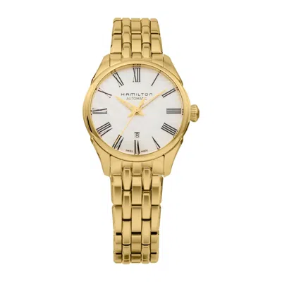 Pre-owned Hamilton H42245191 Jazz Master White Automatic Stainless Steel