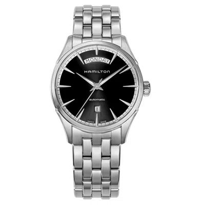 Pre-owned Hamilton H42565131 Jazz Master Black Automatic Stainless Steel