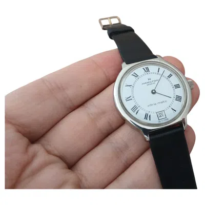 Pre-owned Hamilton Intra-matic Automatic Gents Watch Roman Dial Date Mens Watch In Origin In Multi