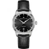 Hamilton Jazzmaster Auto Black Dial Black Leather Strap Men's Watch H32475730 In Black