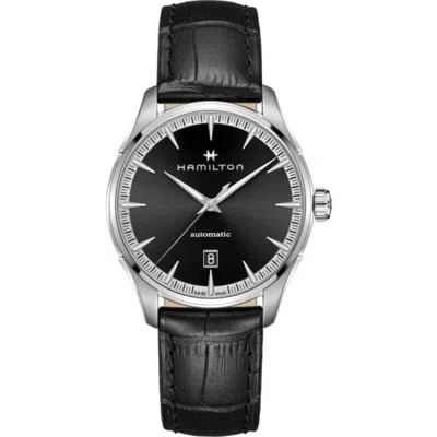 Hamilton Jazzmaster Auto Black Dial Black Leather Strap Men's Watch H32475730