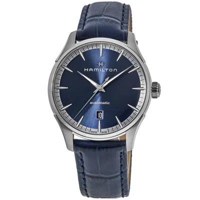 Hamilton Jazzmaster Auto Blue Dial Leather Strap Men's Watch H32475640