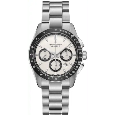 Hamilton Jazzmaster Auto Chrono Performer 42mm White Dial Steel Men's Watch H36606110