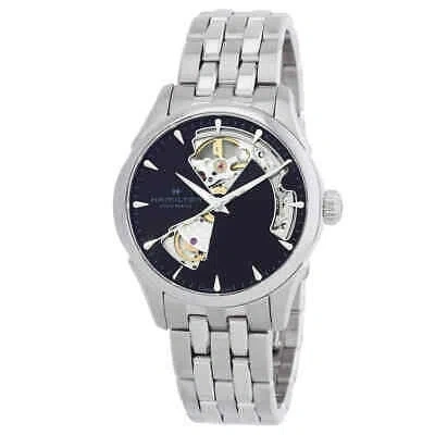 Pre-owned Hamilton Jazzmaster Automatic Black Dial Ladies Watch H32215130
