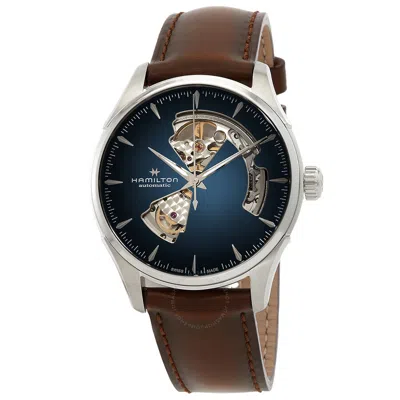 Hamilton Jazzmaster Automatic Blue Dial Men's Watch H32675540 In Brown