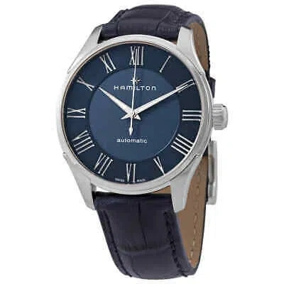 Pre-owned Hamilton Jazzmaster Automatic Blue Dial Men's Watch H42535640