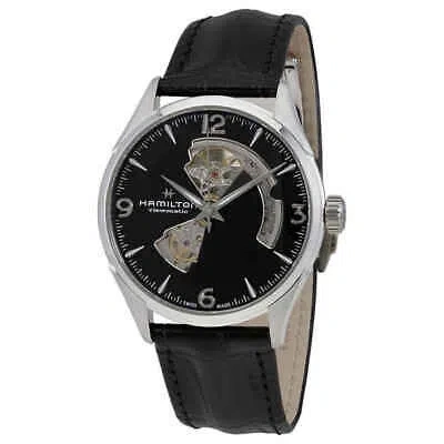 Pre-owned Hamilton Jazzmaster Automatic Open Heart Black Dial Men's Watch H32705731