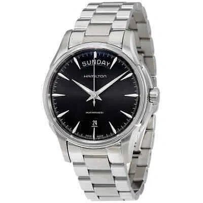 Pre-owned Hamilton Jazzmaster Black Dial Stainless Steel Men's Watch H32505131