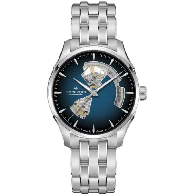 Hamilton Jazzmaster Open Heart Auto In Blue