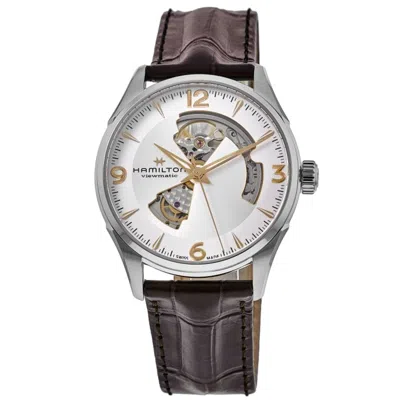 Hamilton Jazzmaster Open Heart Automatic Silver Dial Leather Strap Men's Watch H32705551