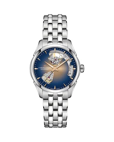 Hamilton Jazzmaster Open Heart Automatic Watch, 36mm In Metallic