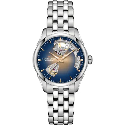 Hamilton Jazzmaster Open Heart Bracelet Watch, 36mm In Metallic
