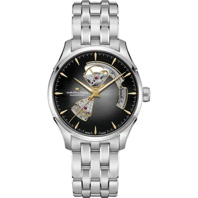 Hamilton Jazzmaster Open Heart Bracelet Watch In White