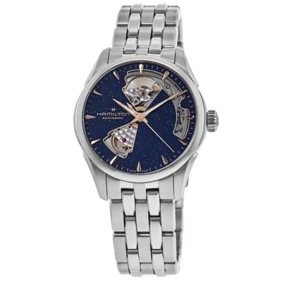 Hamilton Jazzmaster Open Heart Lady Auto In Blue