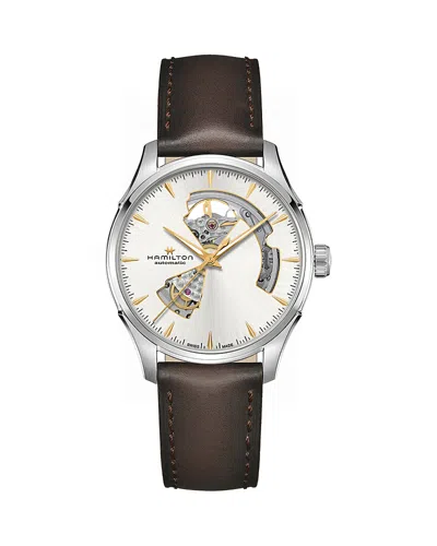 HAMILTON JAZZMASTER OPEN HEART WATCH, 40MM