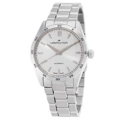 Pre-owned Hamilton Jazzmaster Performer Automatic Silver Dial Watch H36105150