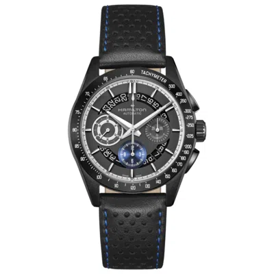 Hamilton Jazzmaster Performer Autochrono 42mm In Anthracite