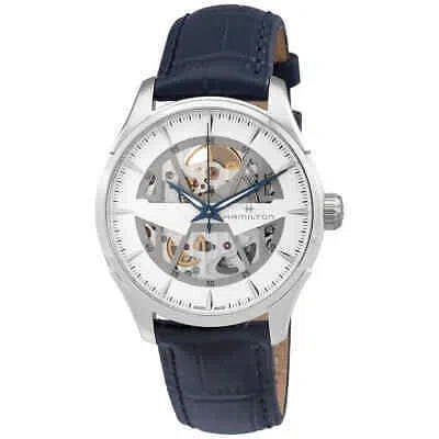 Pre-owned Hamilton Jazzmaster Skeleton Auto Automatic White Dial Men's Watch H42535610