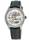 Hamilton Jazzmaster Skeleton Auto Dial Green Leather Strap Men's Watch H42535810 In Multi