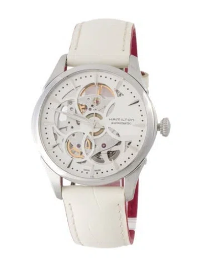 Pre-owned Hamilton Jazzmaster Skeleton Auto Watch In Multi