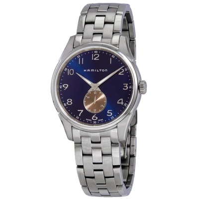 Hamilton Jazzmaster Thinline Quartz Blue Dial Men's Watch H38411140 In White