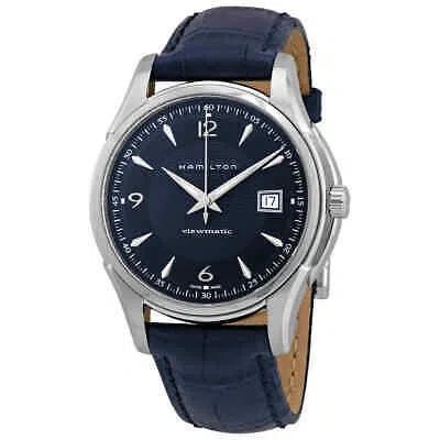 Pre-owned Hamilton Jazzmaster Viewmatic Automatic Blue Dial Men's Watch H32515641