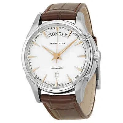 Pre-owned Hamilton Jazzmaster White Dial Stainless Steel Men's Watch H32505511