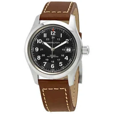 Pre-owned Hamilton Khaki Automatic Black Dial Men's Watch H70455533