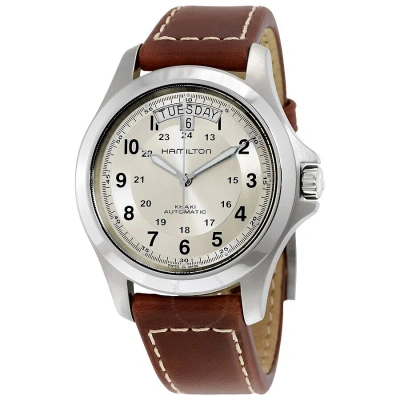 Hamilton Khaki Automatic Men's Watch H64455523 In Beige / Brown / Skeleton