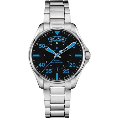 Hamilton Khaki Aviation Pilot Day Date Auto Air Zermatt Black Dial Stainless Steel Men's Watch H64625131