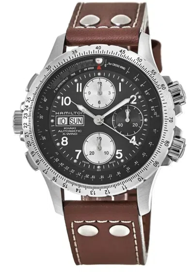 Pre-owned Hamilton Khaki Aviation X-wind Auto Chrono Men's Watch H77616533
