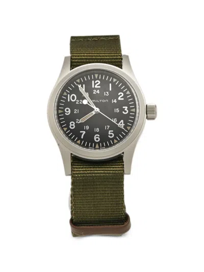 Pre-owned Hamilton Khaki Field 38mm Watch In Black