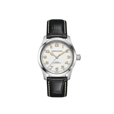 Pre-owned Hamilton Khaki Field 38mm White Dial Automatic Interstellar Murph H70405710