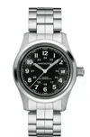 Hamilton Khaki Field Auto 38mm Black Dial Steel Men's Watch H70455133 In Black