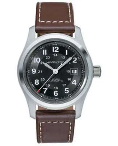 Pre-owned Hamilton Khaki Field Auto 42mm Black Dial Men's Watch H70555533