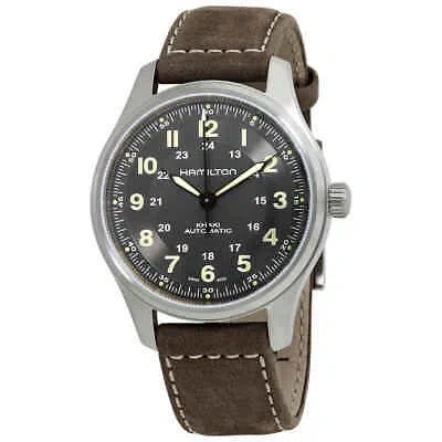 Pre-owned Hamilton Khaki Field Automatic Black Dial Men's Watch H70545550